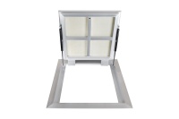 Люк в подвал Периметр 600х600п откидной алюминиевый